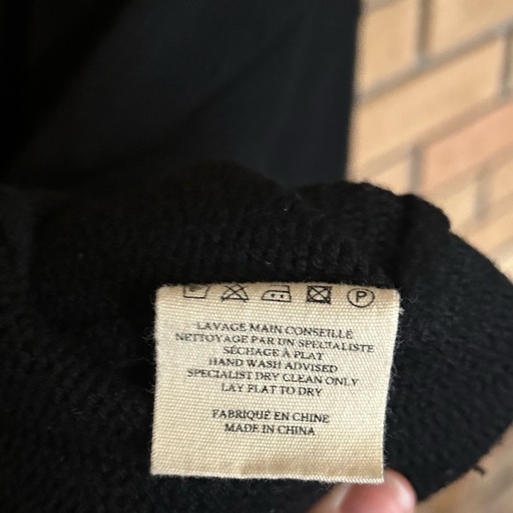 Loulou Studio Maio Black Wool Cashmere Blend Button Knit Cardigan Size Small - Picture 6 of 7